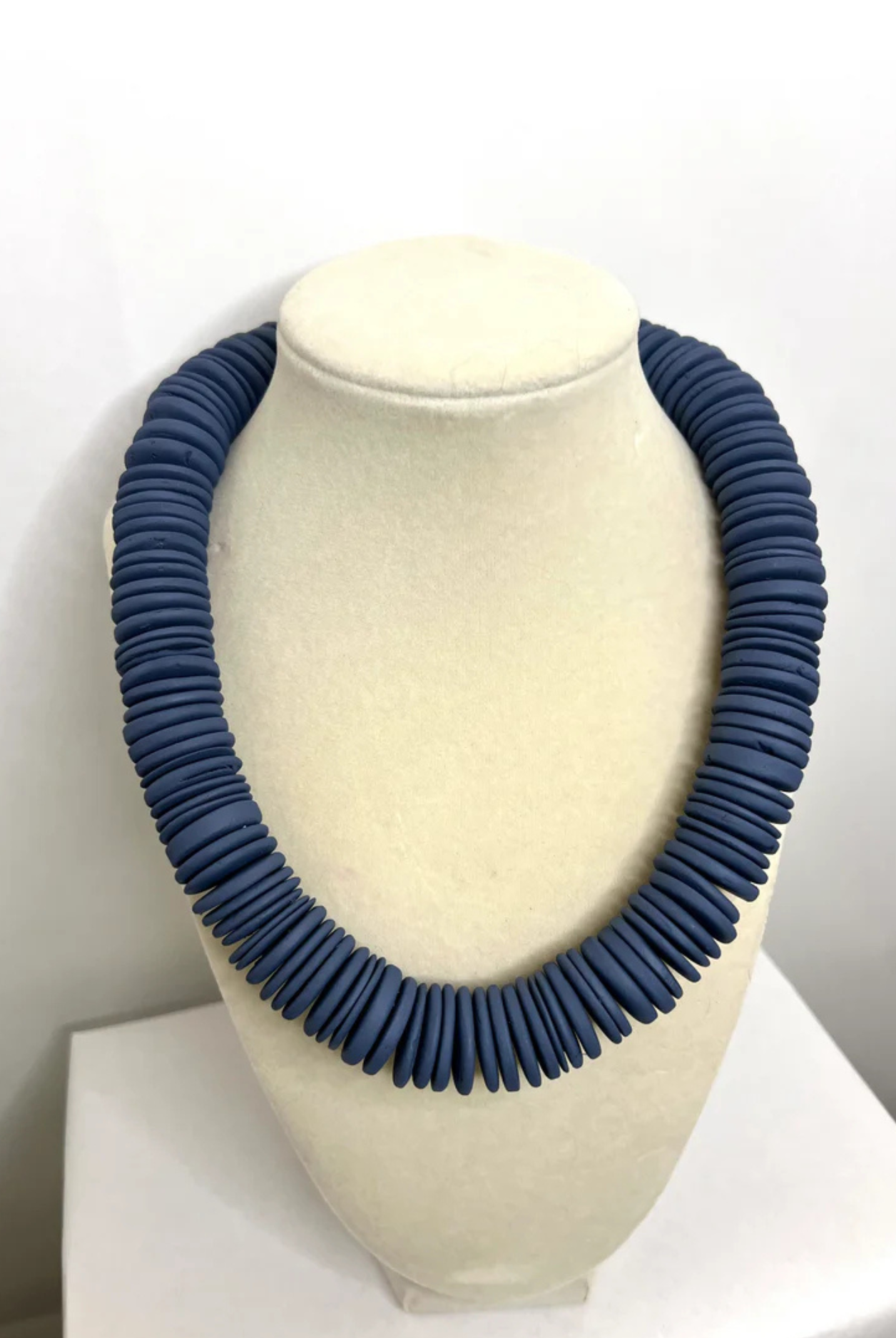 Merritt Millie Slate Blue Coconut Shell Necklace