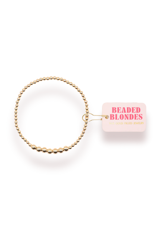Beaded Blondes Lucky Bracelet in Gold