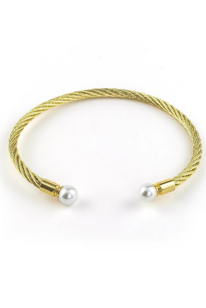 Pearly Cuff Bracelet