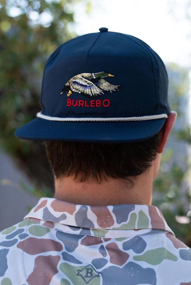 Burlebo Flying Mallard Cap in Navy