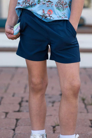 Burlebo Youth Everyday Shorts in Deep Water Navy