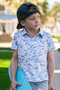 Youth Burlebo Performance Polo in White Camo