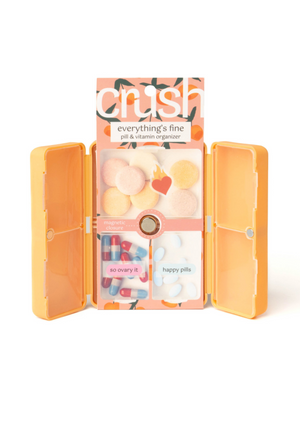 Crush Everything's Fine Pill & Vitamin Case