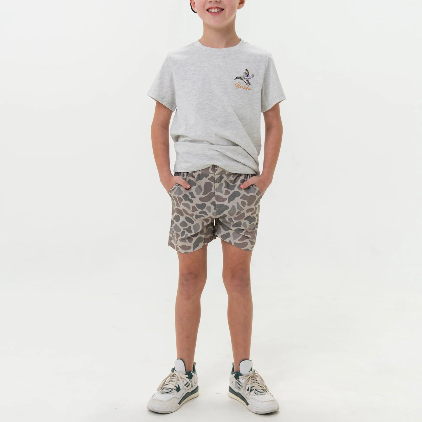 Burlebo | Youth Everyday Shorts in Classic Deer Camo