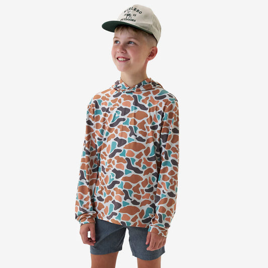 Burlebo | Youth Performance Hoodie in Bayside Camo