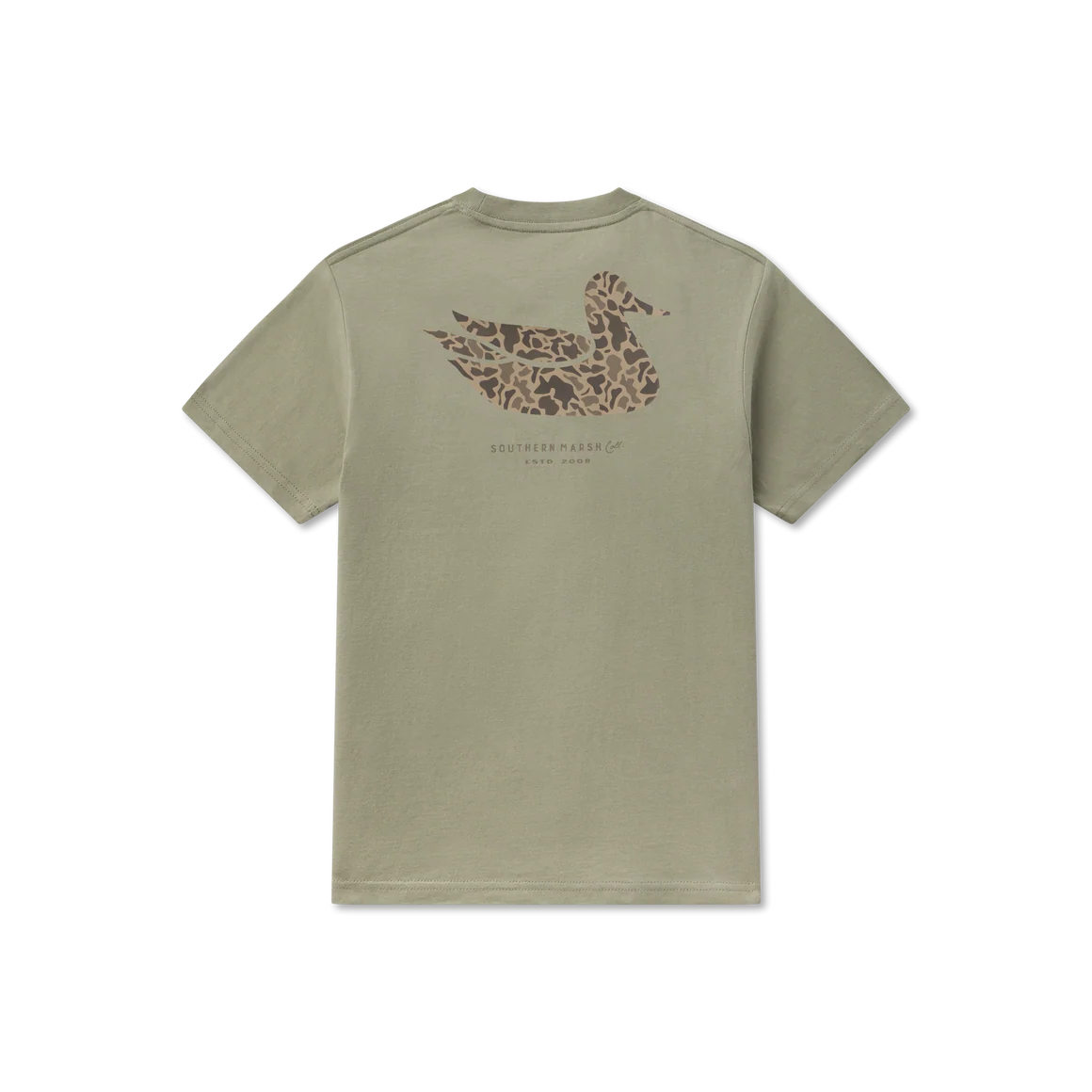 Southern Marsh | Youth Duck Originals - Camo T-Shirt in Bay Green