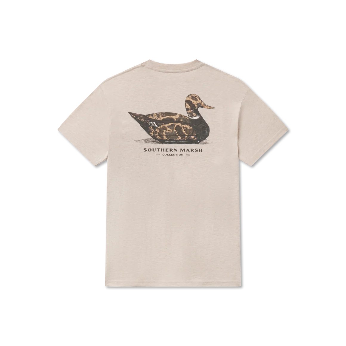 Southern Marsh | Youth Vintage Duck Decoy - Camo T-Shirt in Washed Oatmeal