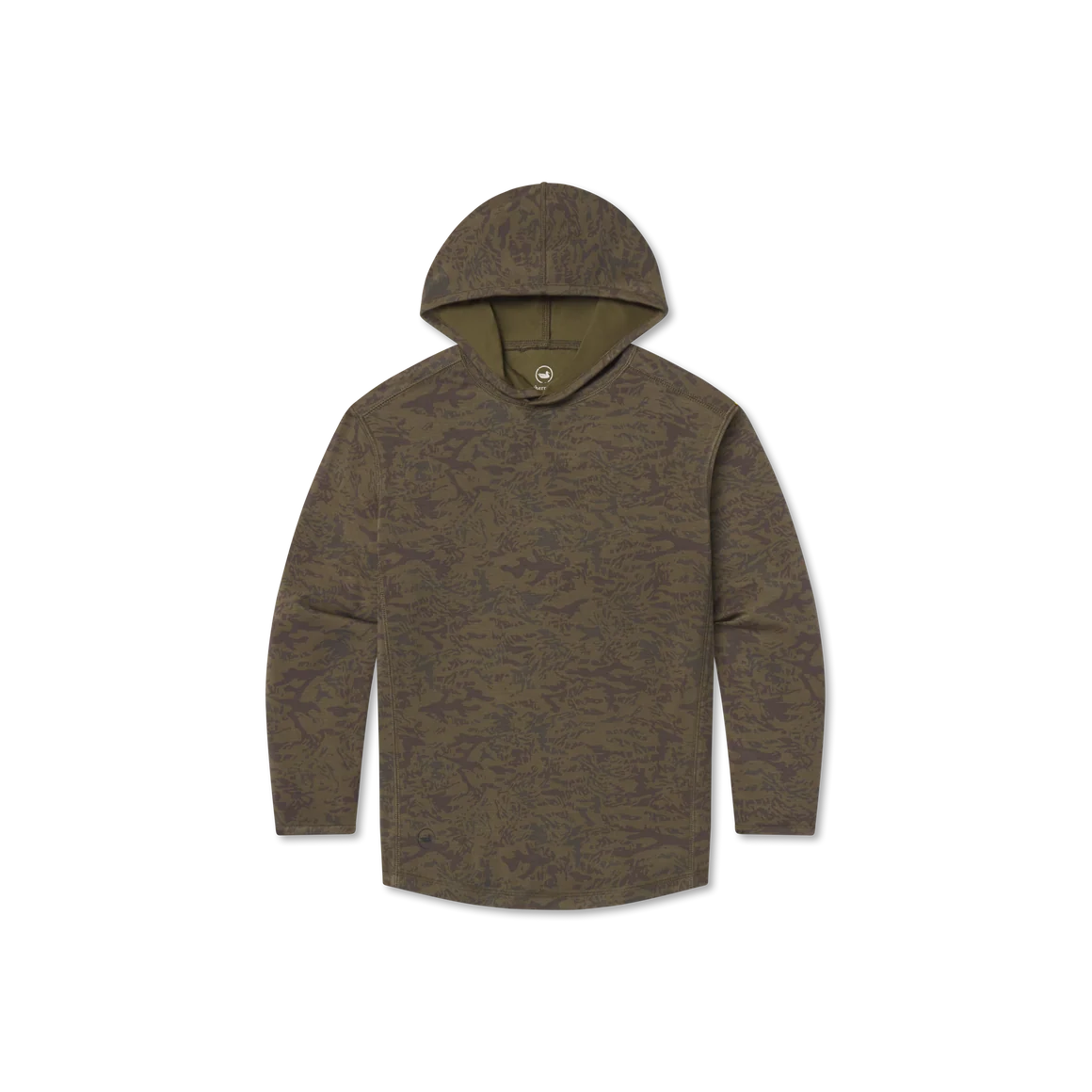 Southern Marsh | Youth Birkdale MarshLUX Performance Hoodie in Burnt Taupe & Stone Brown