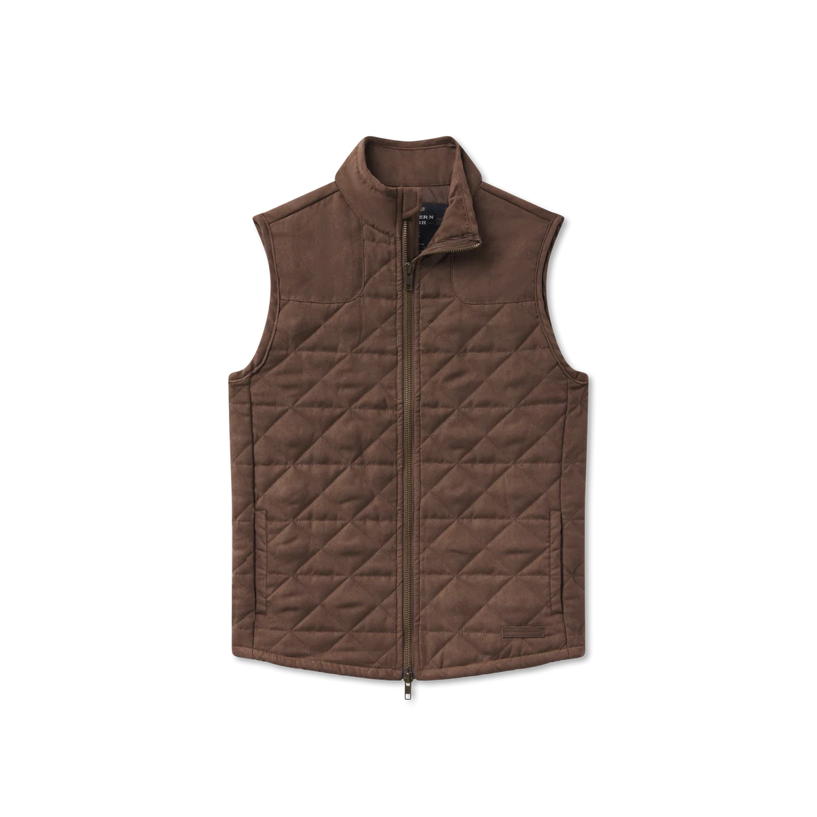 Southern Marsh | Youth Lawrence Quilted Vest in Stone Brown