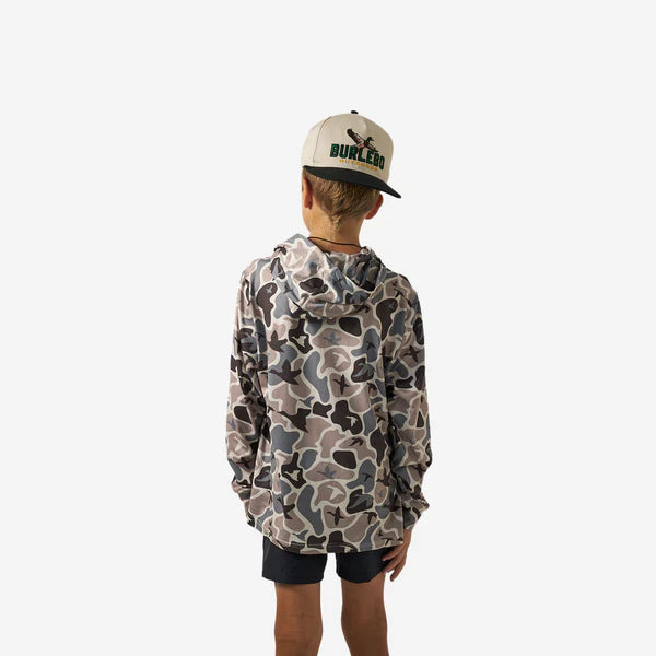 Burlebo | Youth Performance Hoodie in Mayhem Camo