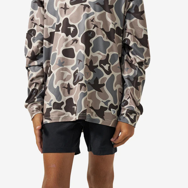 Burlebo | Youth Performance Hoodie in Mayhem Camo