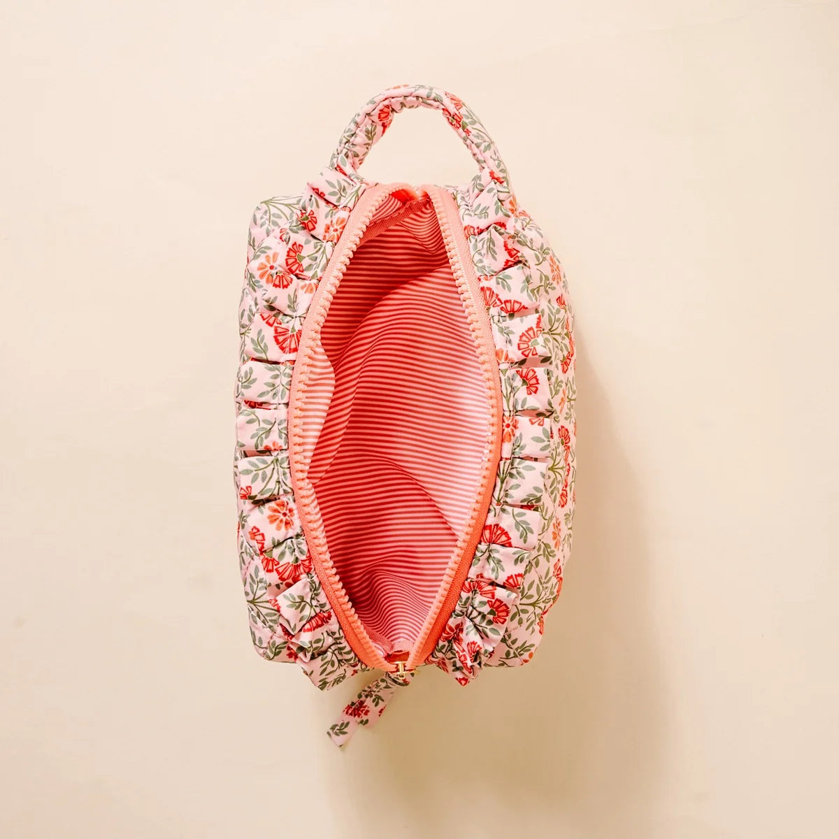The Darling Effect | Essentials Quilted Cosmetic Pouch in Everbloom Dusty Rose