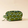 The Darling Effect | Essentials Quilted Cosmetic Pouch in Everbloom Forest Green
