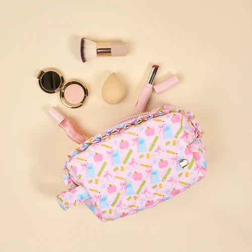 The Darling Effect | Essentials Quilted Cosmetic Pouch in School's In Session