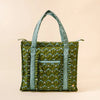 The Darling Effect | The Everyday Quilted Tote Bag in Everbloom Forest Green