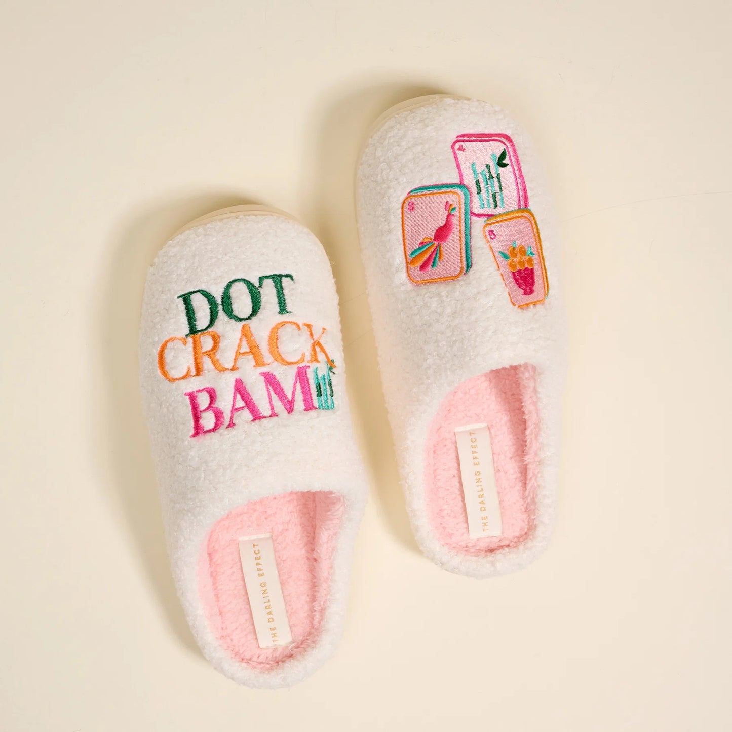 The Darling Effect | Dot Crack Bam Fuzzy Slippers