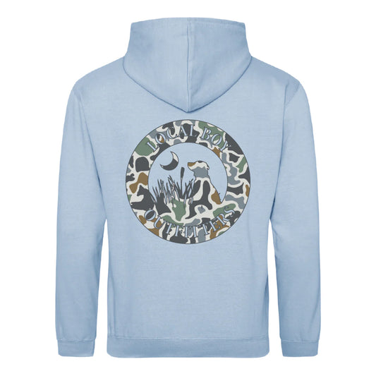 Local Boy Youth Retro Patch FC Brushwood Hoodie - Original Localflage Bluff in Sky Blue