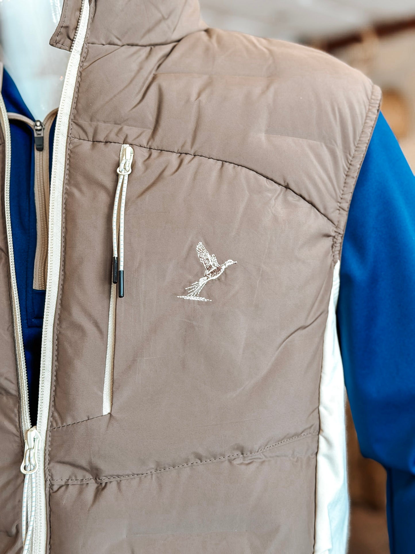 Plantation 59 | Block Puffer Vest in Taupe