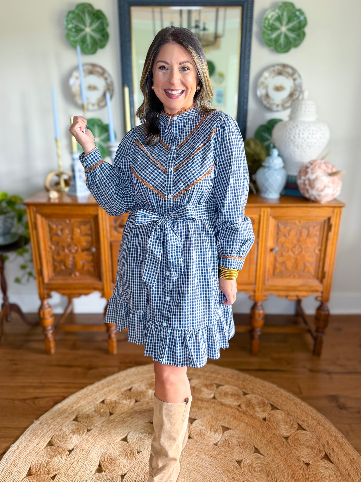 Huntington Check Dress