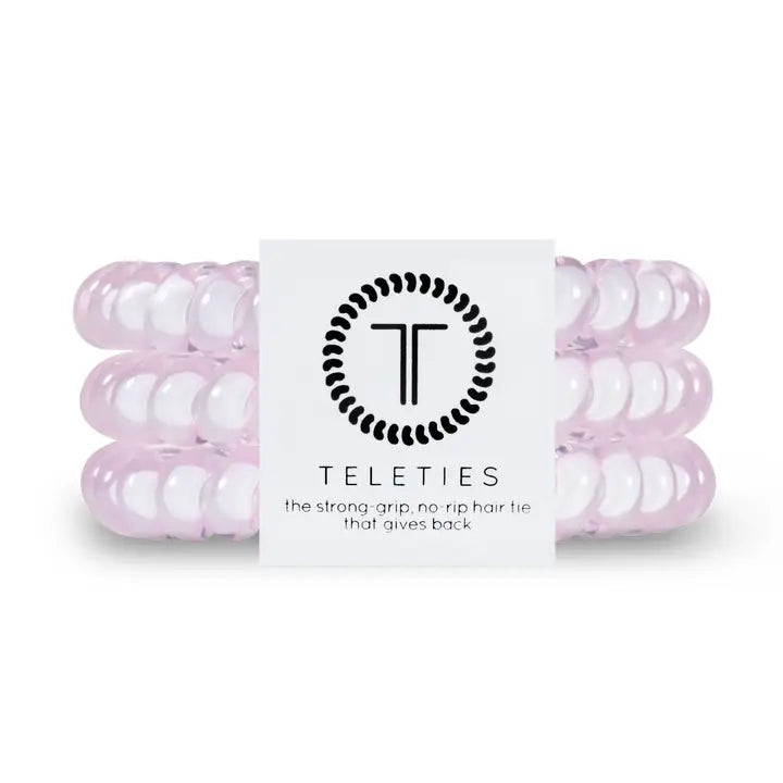 Spiral Hair Coils | Small | Rose Water Pink Hair Ties