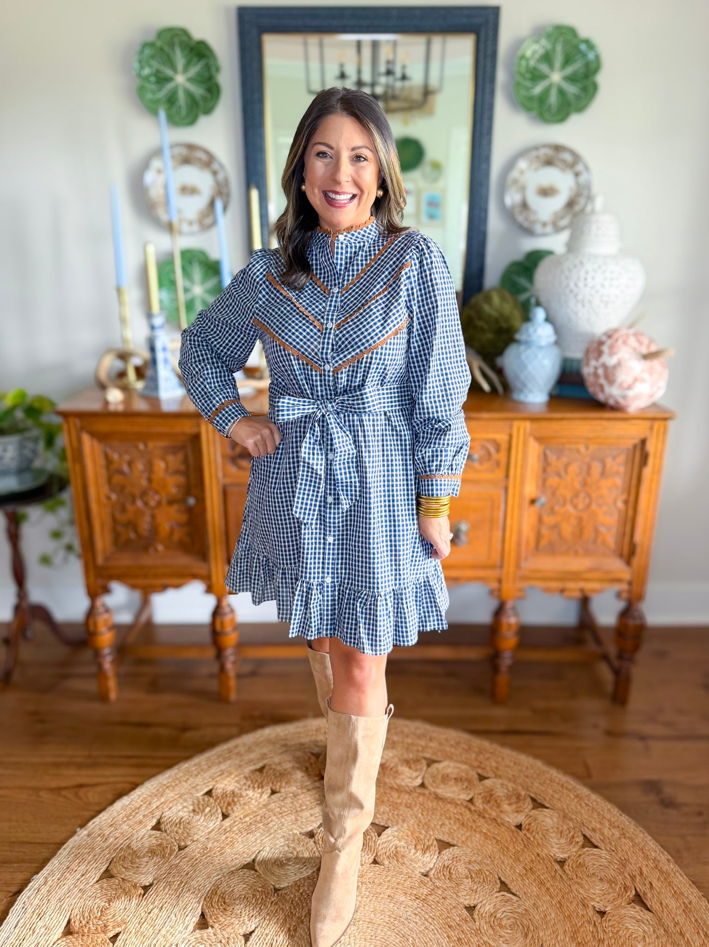 Huntington Check Dress