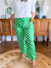 Prep Rally Dot Pants in Kelly Green