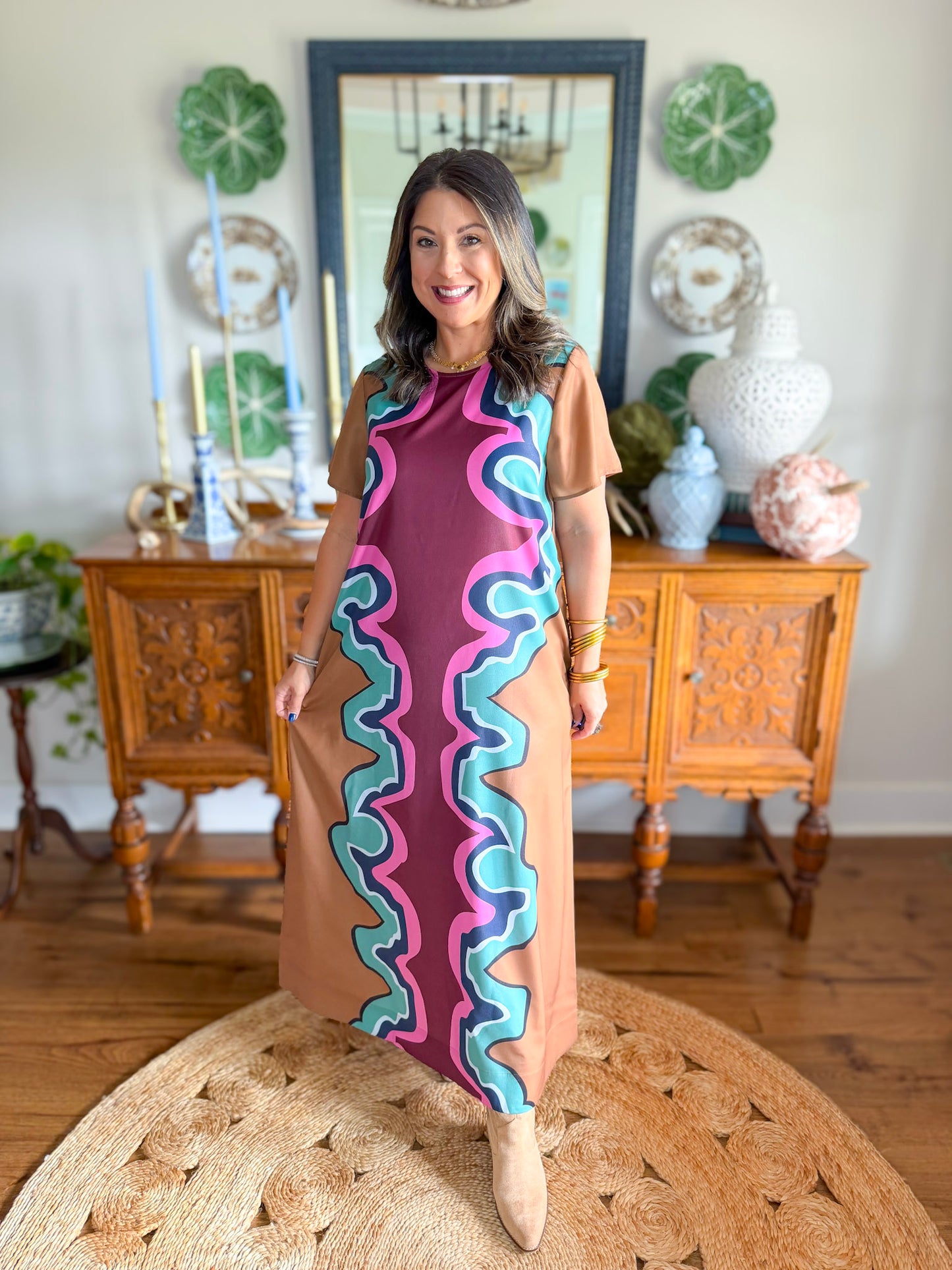 Crosby | Coco Dress in Serpentine