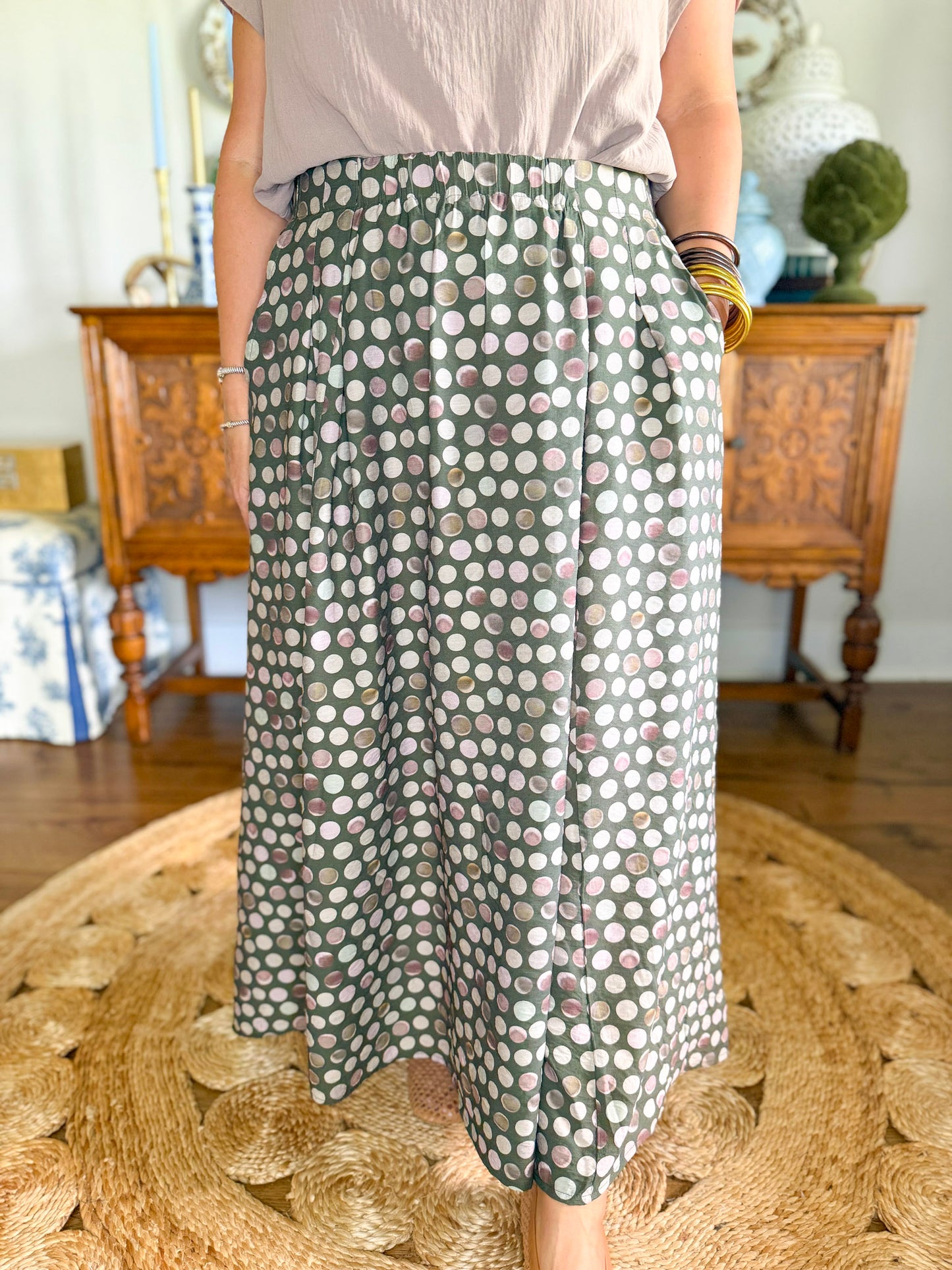 The Hampton Dot Skirt