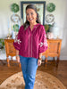 Burgundy Vine Blouse