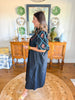 Desert Bloom Maxi Dress in Black