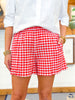 Adrienne | Faye Shorts in Red Gingham