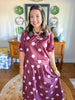Burgundy & Blush Dot Set