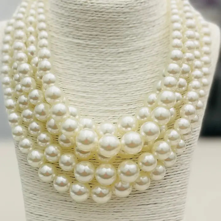 5 Strand Pearl Necklace