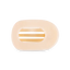 Almond Beige Small Flat Round Clip