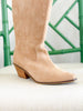 Corkys | City Slicker Boot in Sand Faux Suede