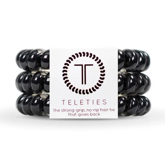 Spiral Hair Coils | Small | Jet Black Hair Ties