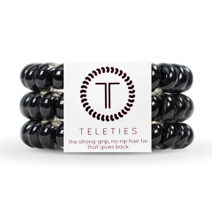 Spiral Hair Coils | Small | Jet Black Hair Ties