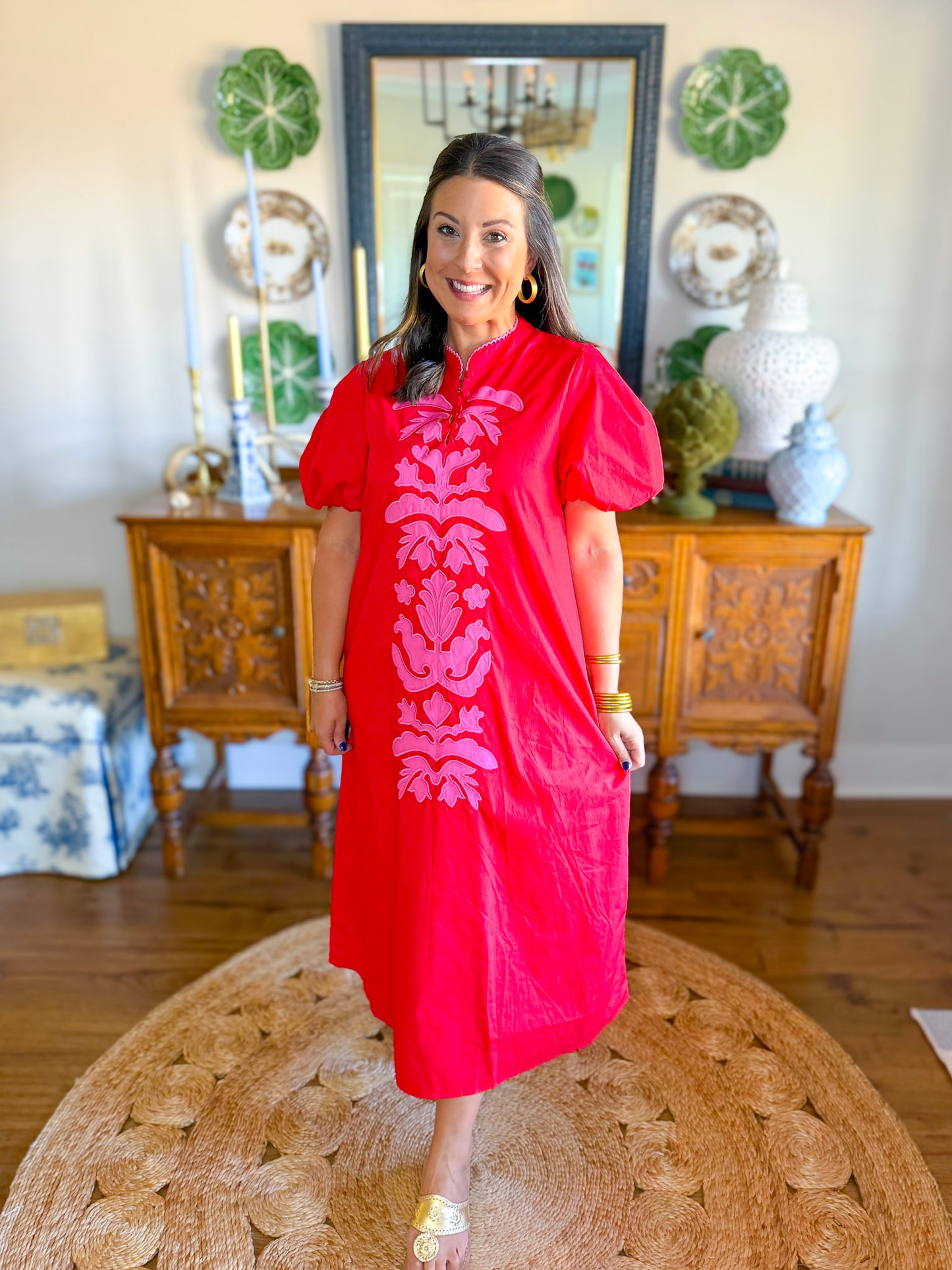 Pink Poppy Maxi Dress