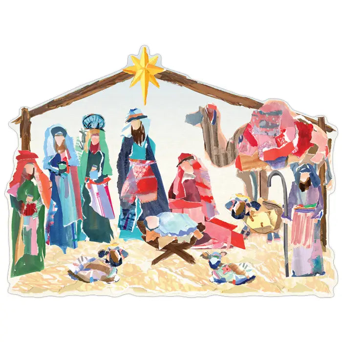 Nativity Scene Posh Die-Cut Placemat