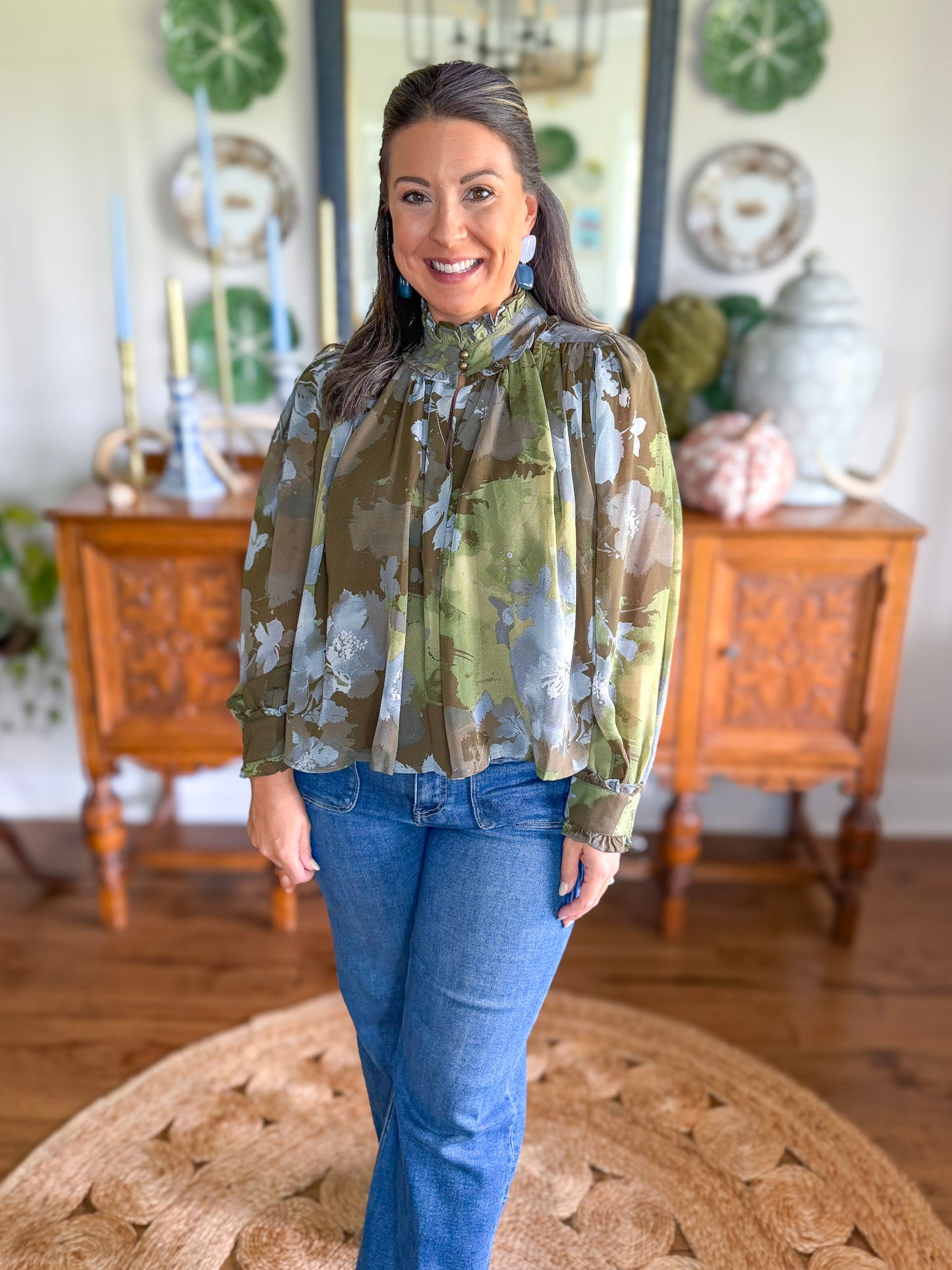 Blue Fern Blouse