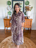 Zaria Zebra Maxi Dress