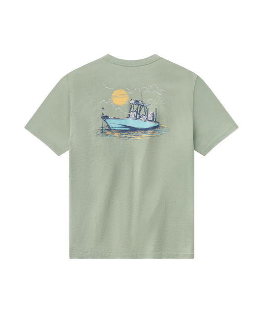 Southern Shirt Company | Youth Boys Bay Breeze T-Shirt in Iceberg Green