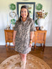 Roam Free Zebra Mini Dress