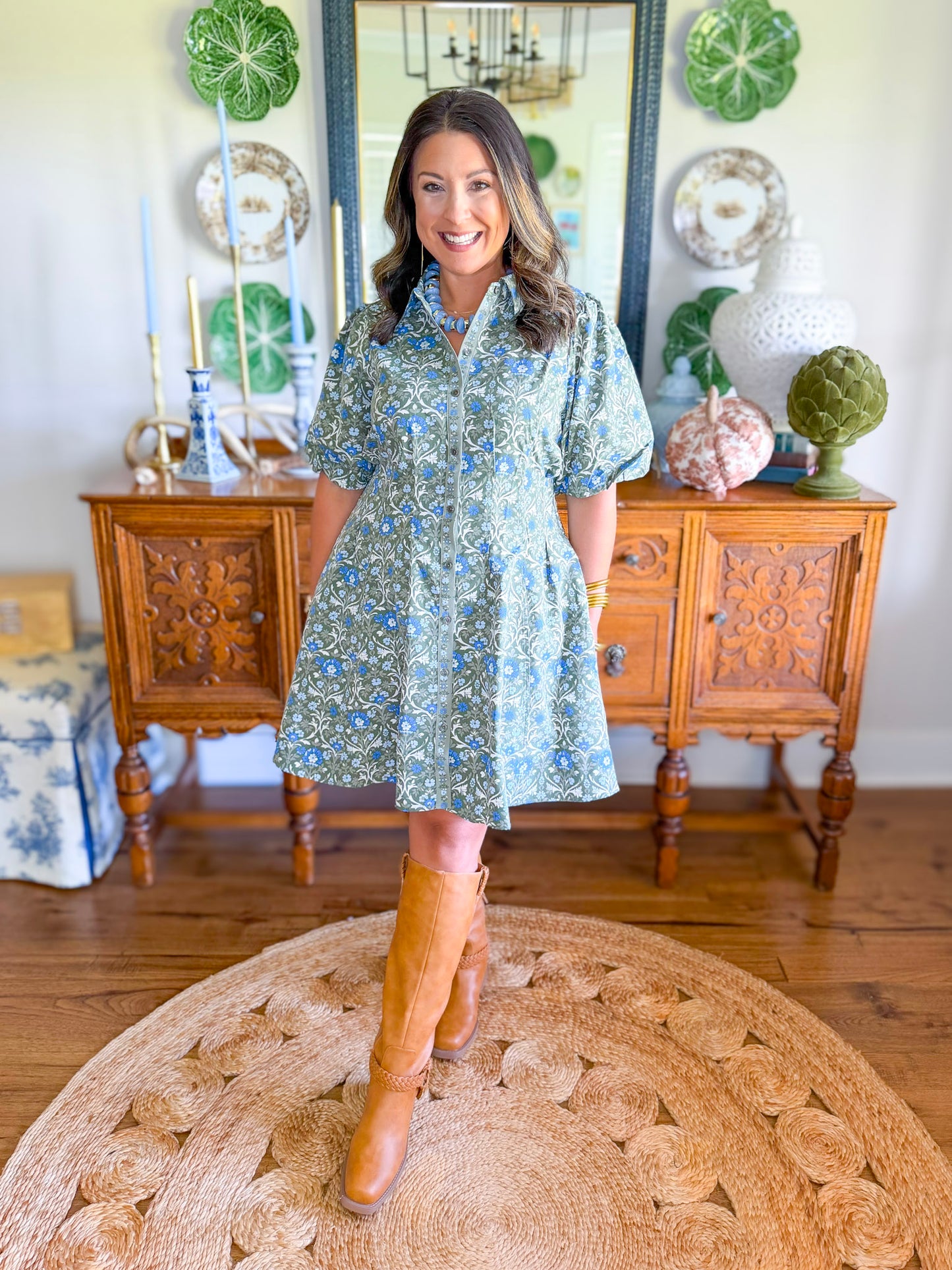 Mary Square | Rory Mini Dress in Olive