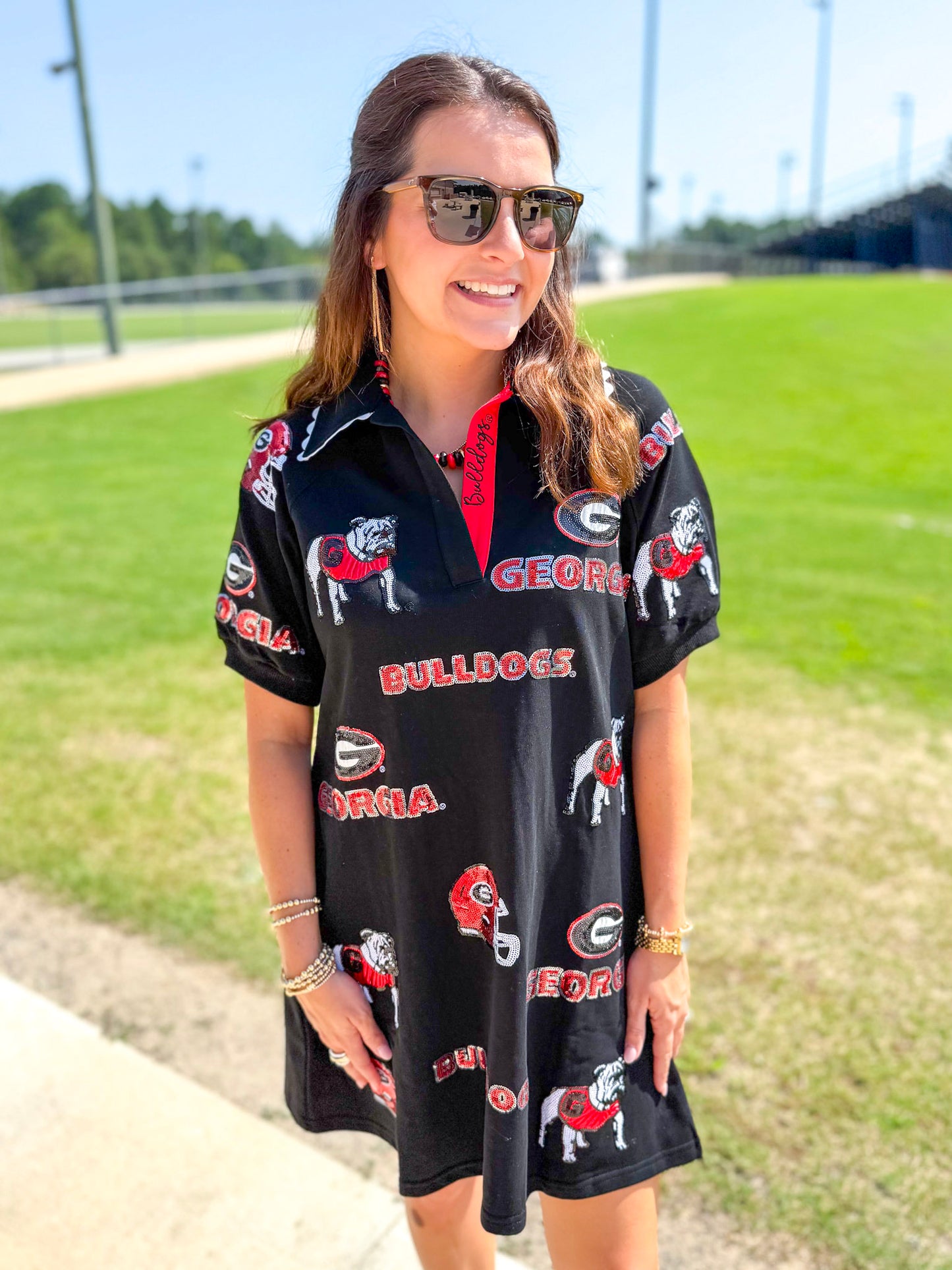 Brianna Cannon | Georgia Logo Patch Dress