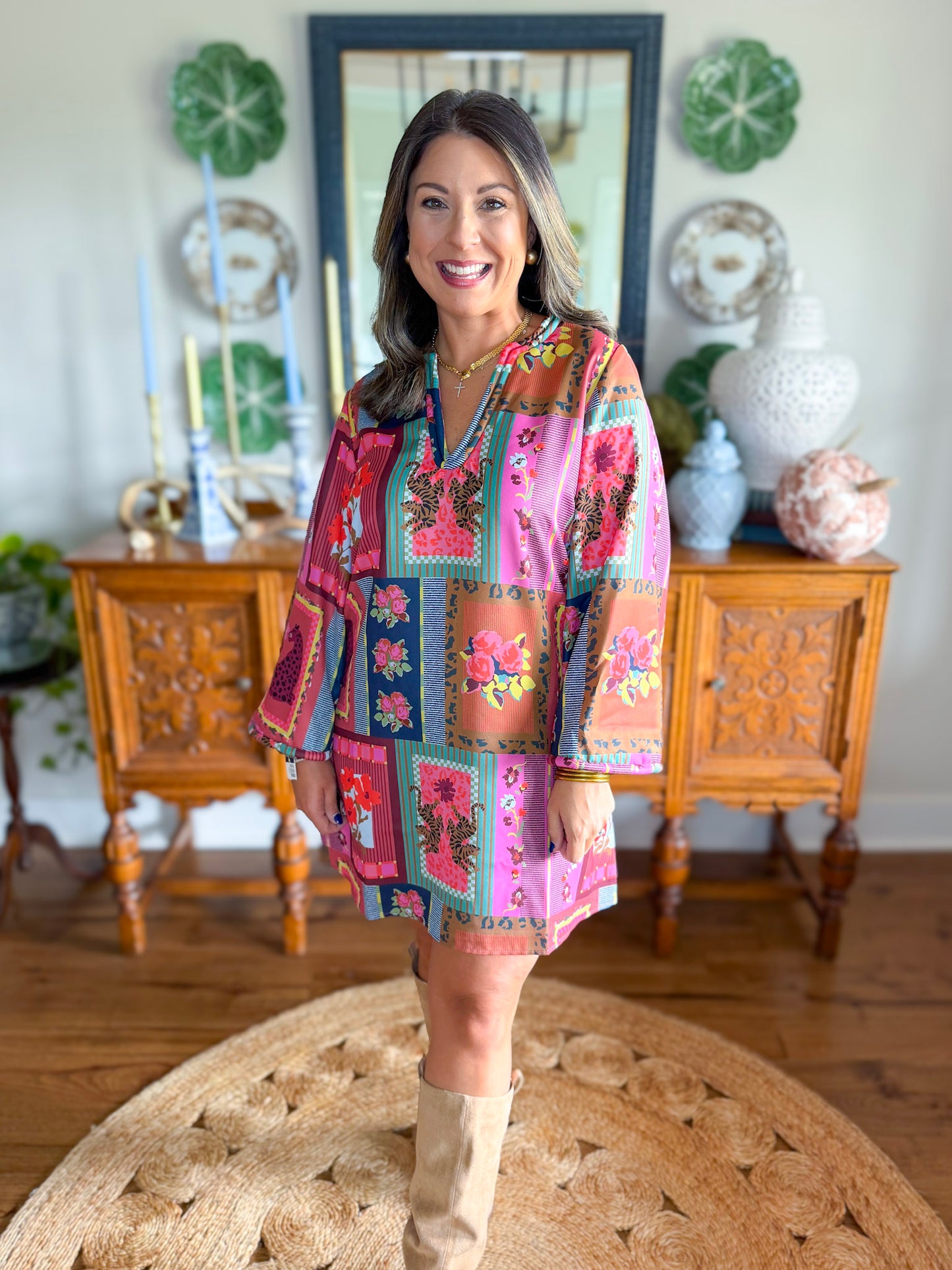 Crosby | Skyler Dress in Vintage Vingette