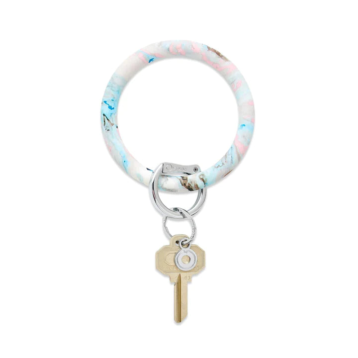 Oventure Pastel Marble Silicone Big Key Ring