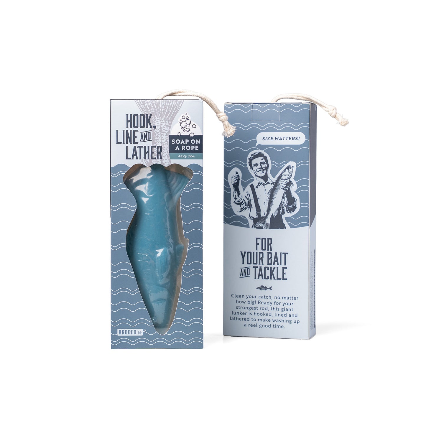 Brodeo Drive Hook Line and Lather Soap on a Rope