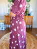 Burgundy & Blush Dot Set