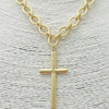 Gold Cross Chain Necklace